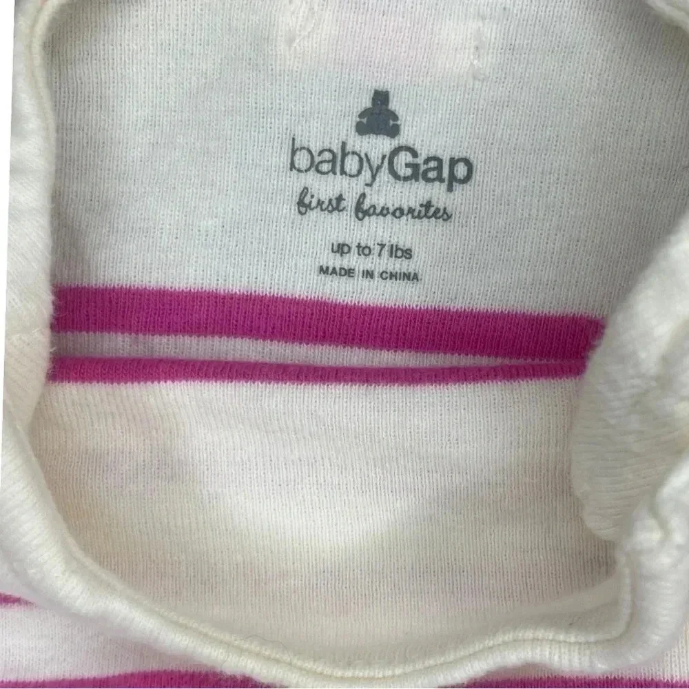 Vibrant Baby Bodysuit Onsie & Sleeper Set | “Sweet as Sugar” & Baby Gap Stripe